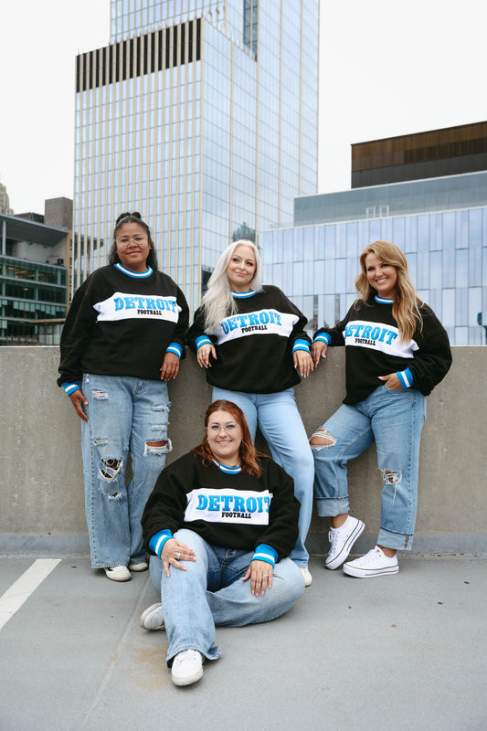 Detroit Colorblock Crewneck