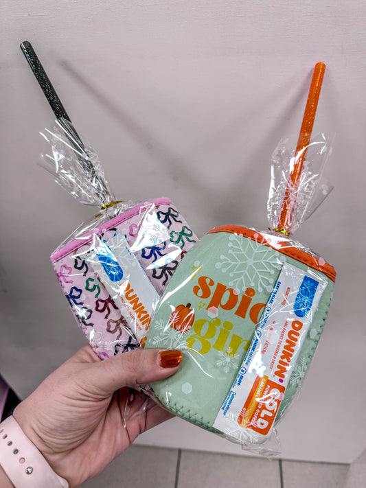 Iced Coffee Sleeve Gift Set