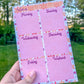 Floral Weekly Planner