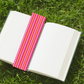Sunset Stripe Scalloped Bookmark
