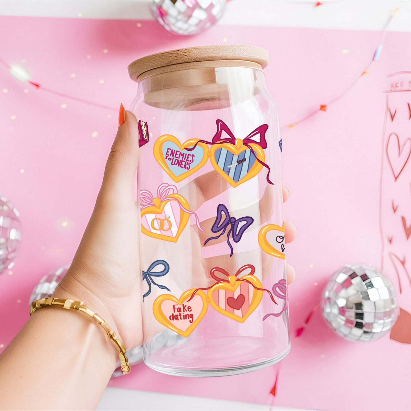 Romance Tropes Glass Can
