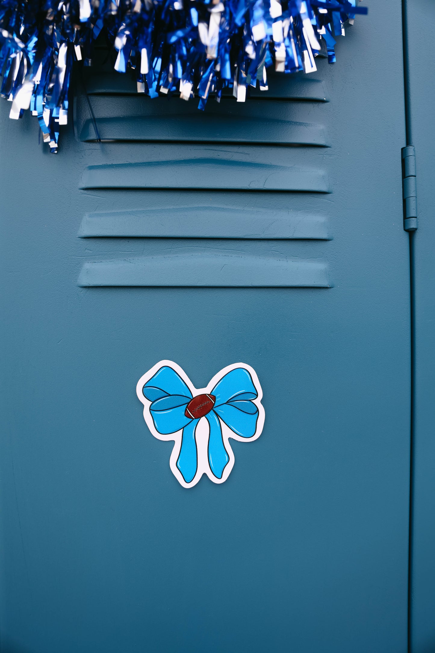 Football Bow Sticker