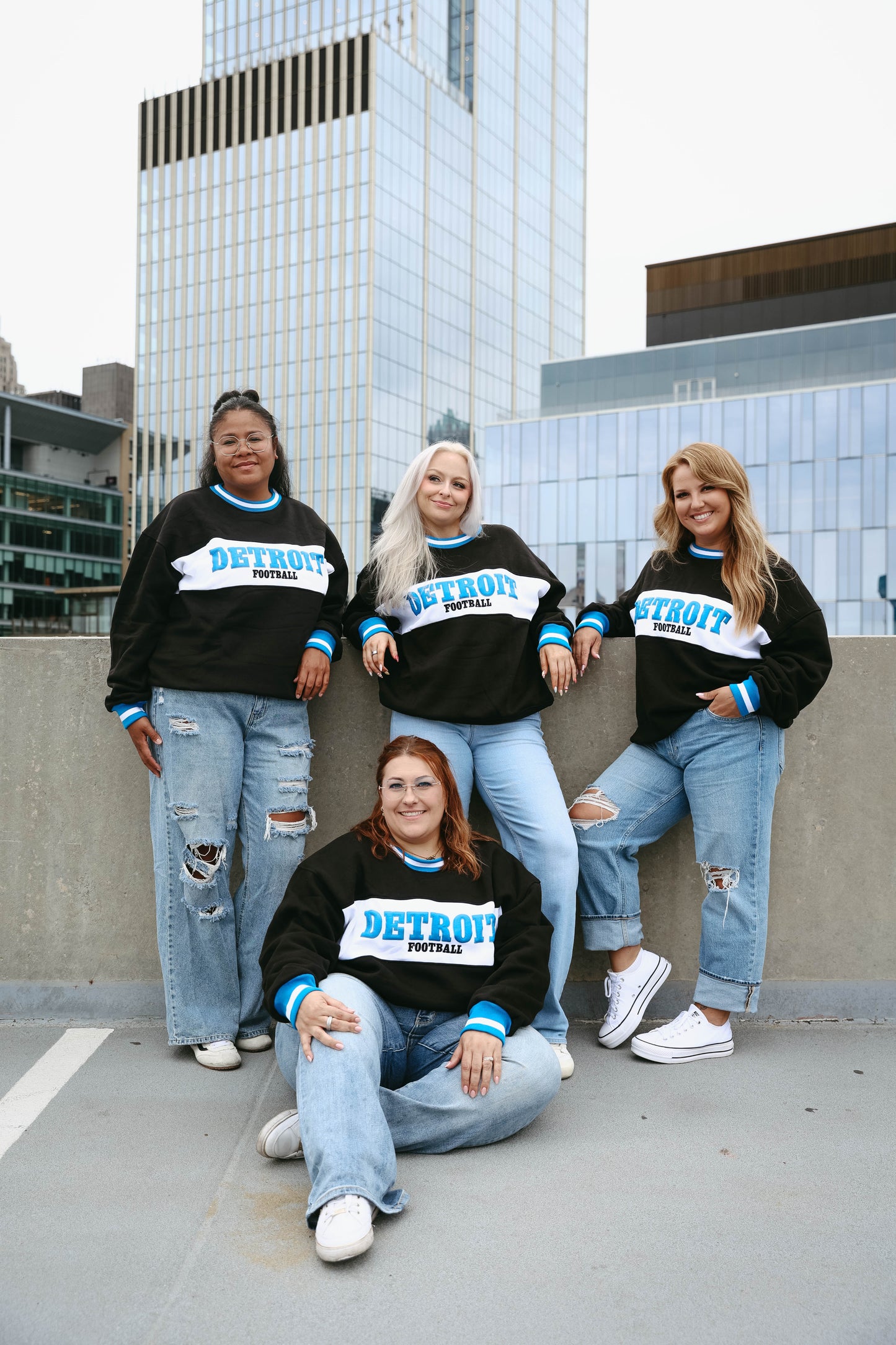 Detroit Colorblock Crewneck