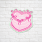 Books Over Boys Heart Cake Sticker