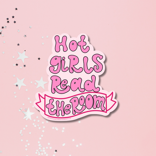 Hot Girls Read (The Room) Sticker