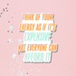 Your Energy Is Expensive Sticker