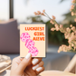 Lucky girl sticker