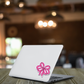 Pink bow sticker