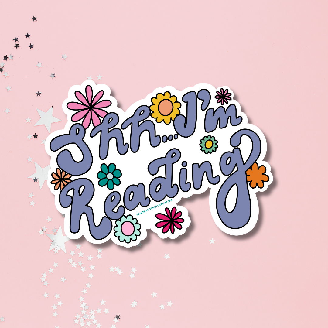 Shh I'm Reading Sticker